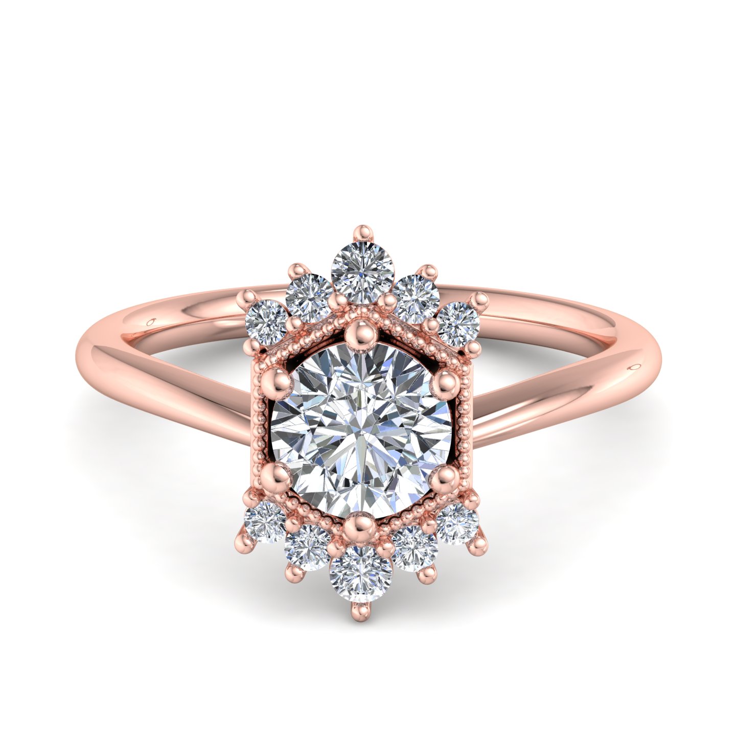 Mackenzie Halo Engagement Ring